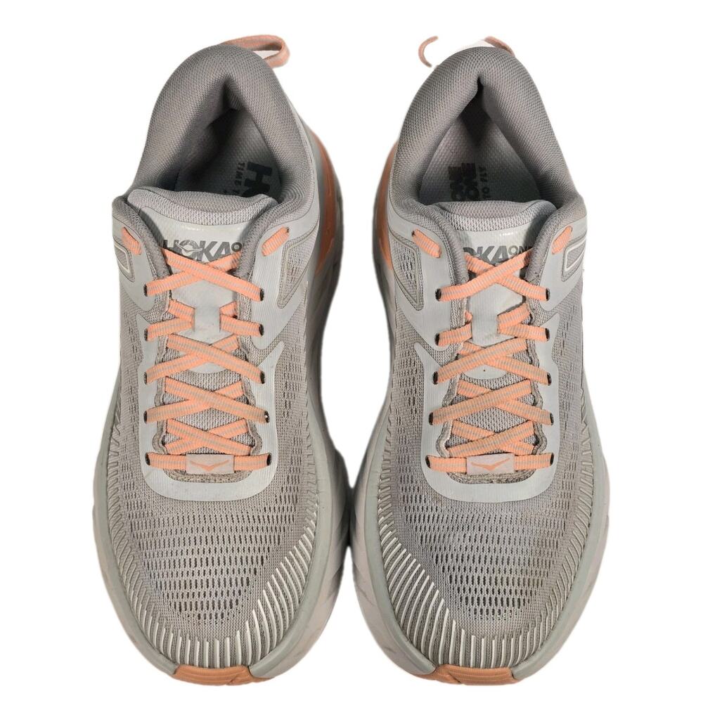 Hoka One One Bondi 7 Harbor Mist/Sharkskin Women's Sz 9 Athletic Shoes Sneakers - Picture 5 of 9